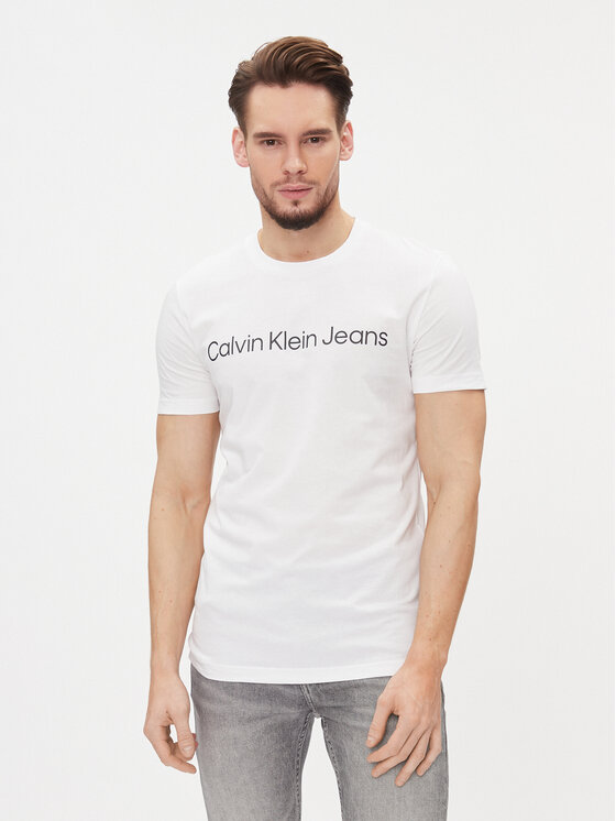 

Футболка узкого кроя Calvin Klein, белый