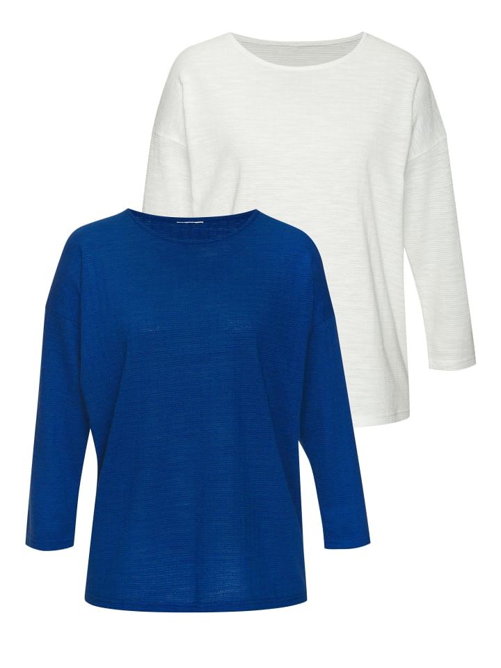

Лонгслив Vivance, цвет royalblau, weiß