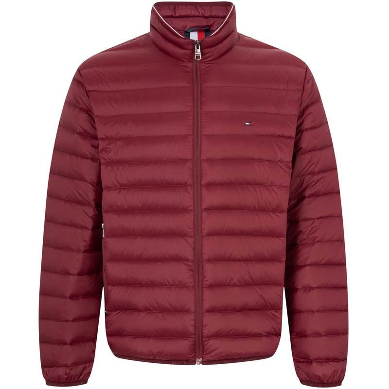 

Tommy Hilfiger Пуховик с молнией и нашивкой с логотипом, Burgundy VLP