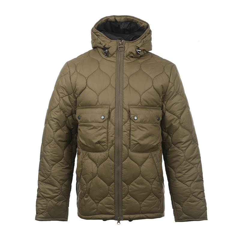 

Куртка-пуховик FW25 Zippers мужская BARBOUR, зеленый