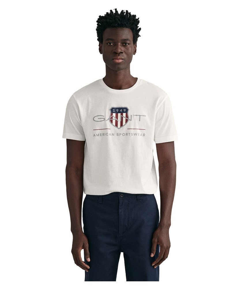 

Футболка с коротким рукавом Gant Archive Shield Regular Fit, белый