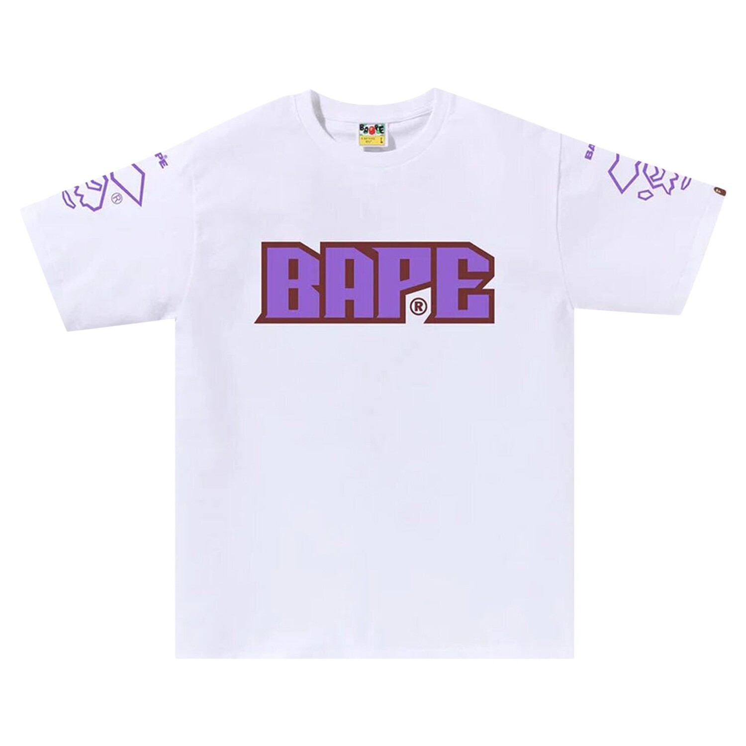 

Футбольная футболка BAPE Белая, Белый, Футбольная футболка BAPE Белая