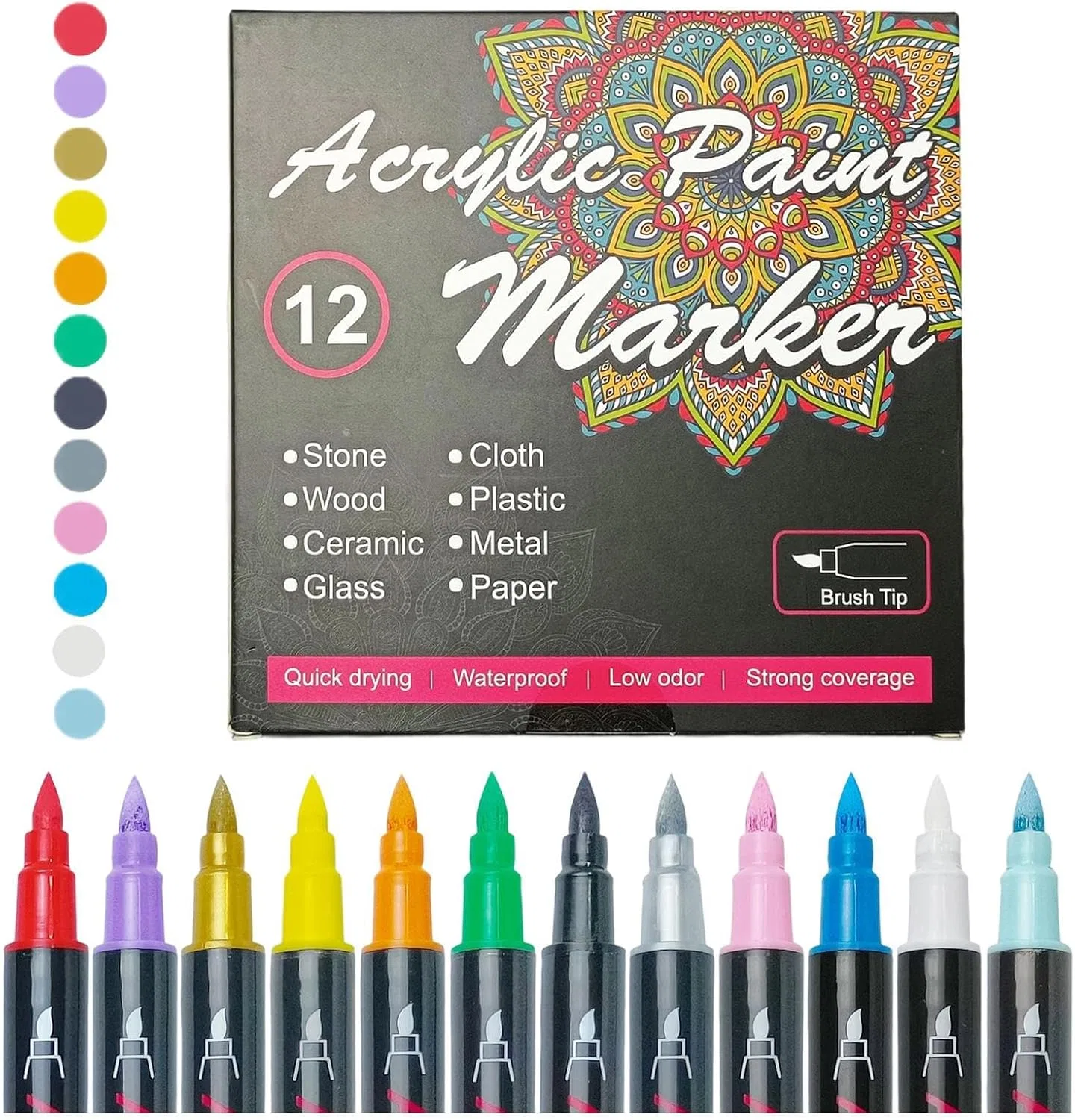 Маркеры для тела Skin Marking 12 цветов Generisch