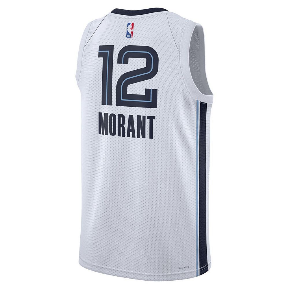 Джерси унисекс Nike Ja Morant White Memphis Grizzlies 2022/23 Swingman — Association Edition, цвет Grz White — фото 4