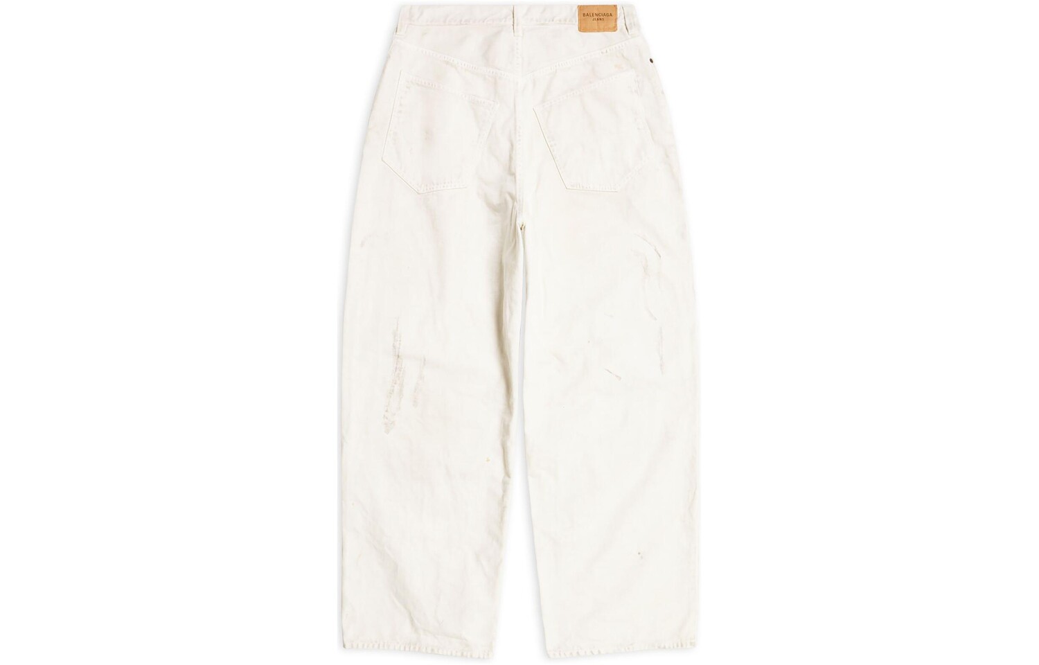 Повседневные брюки унисекс Off-white Balenciaga, кремовый — фото 2