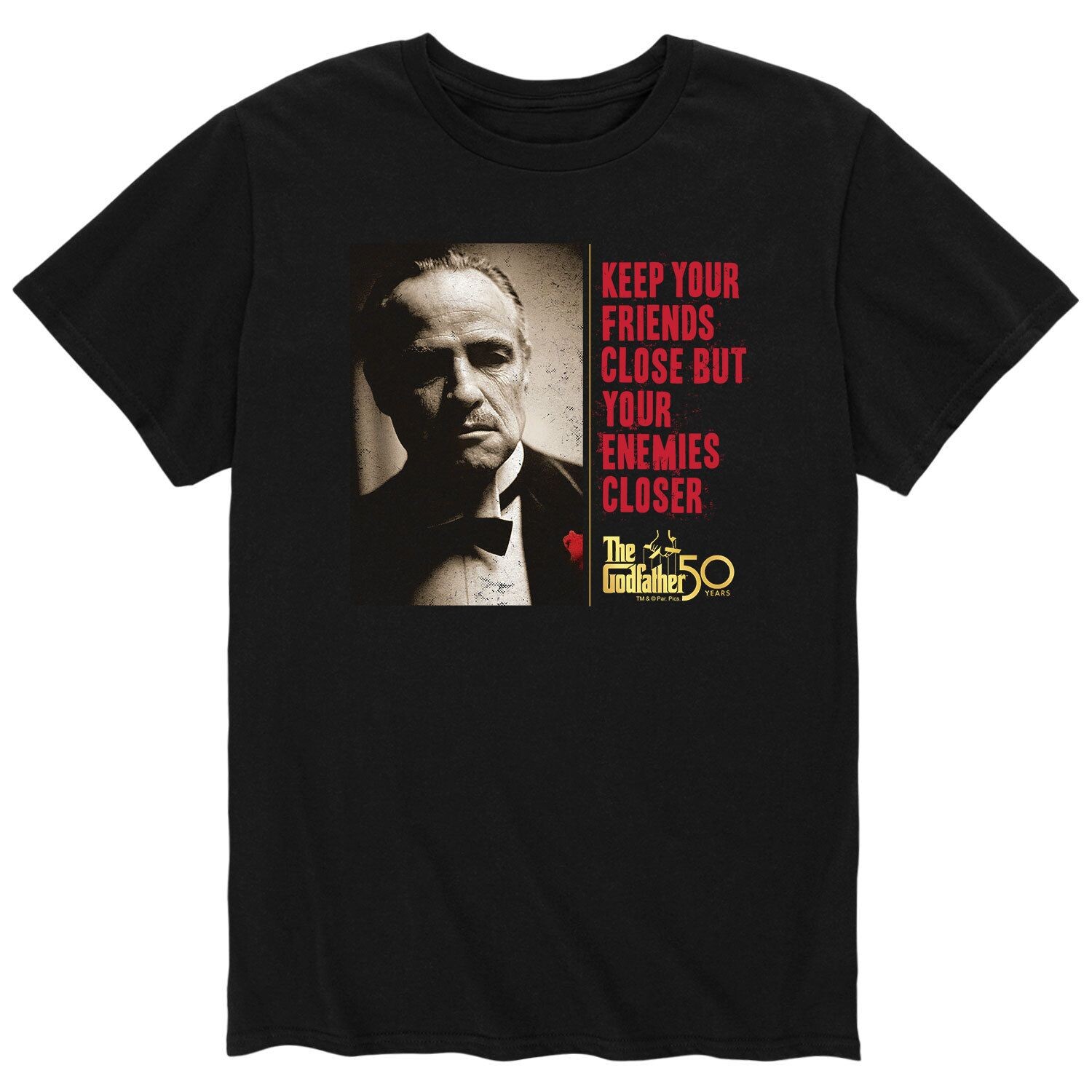 

Мужская закрытая футболка The Godfather Friends Licensed Character