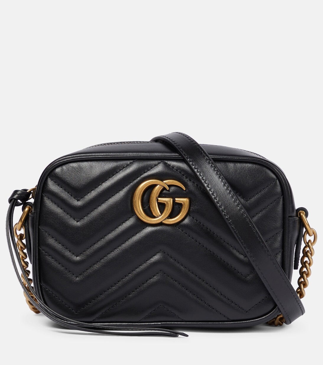

Мини-сумка через плечо GG Marmont Gucci, черный