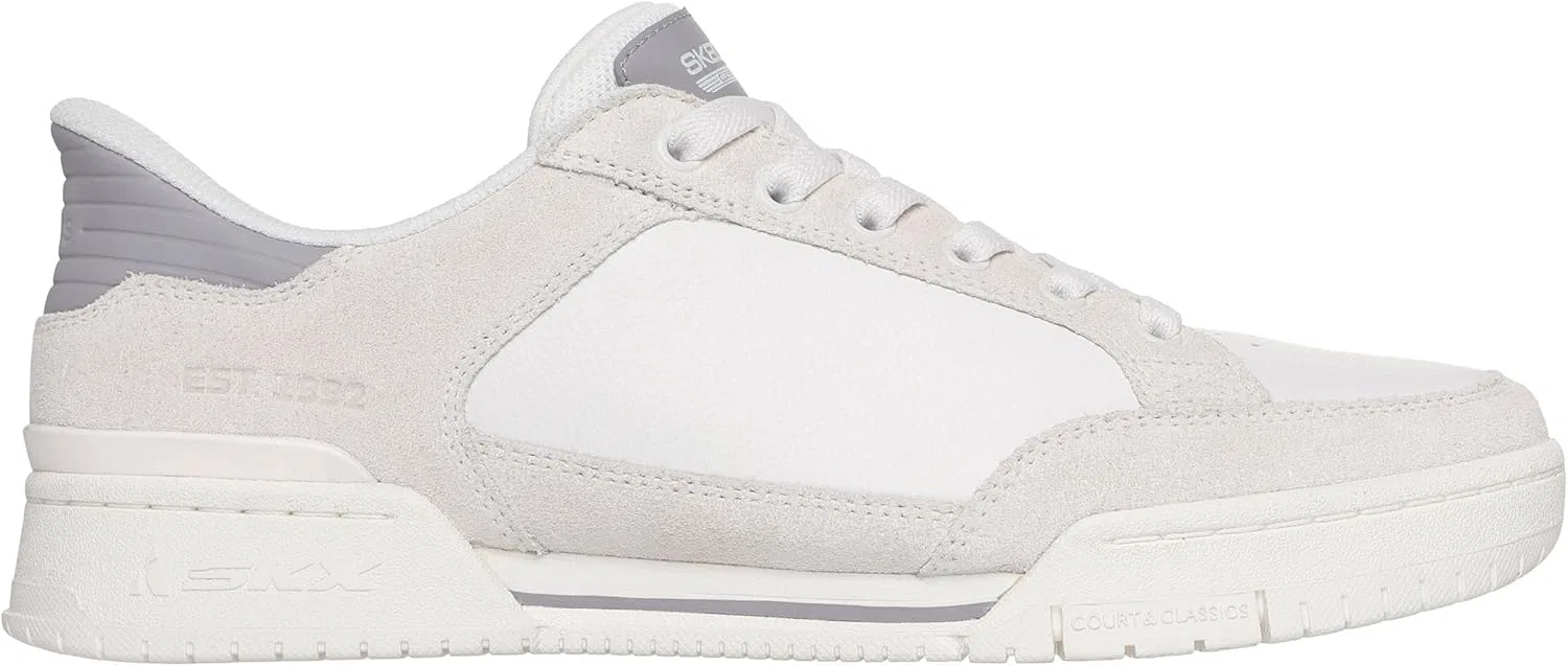 Мужские кроссовки Skechers Recoil Persius, Pu Leather Suede Pig Dirty White — фото 4