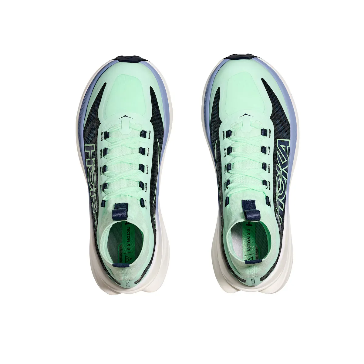 Женские кроссовки для трейлраннинга TECTON X 3 Hoka, мятно-зеленый — фото 2