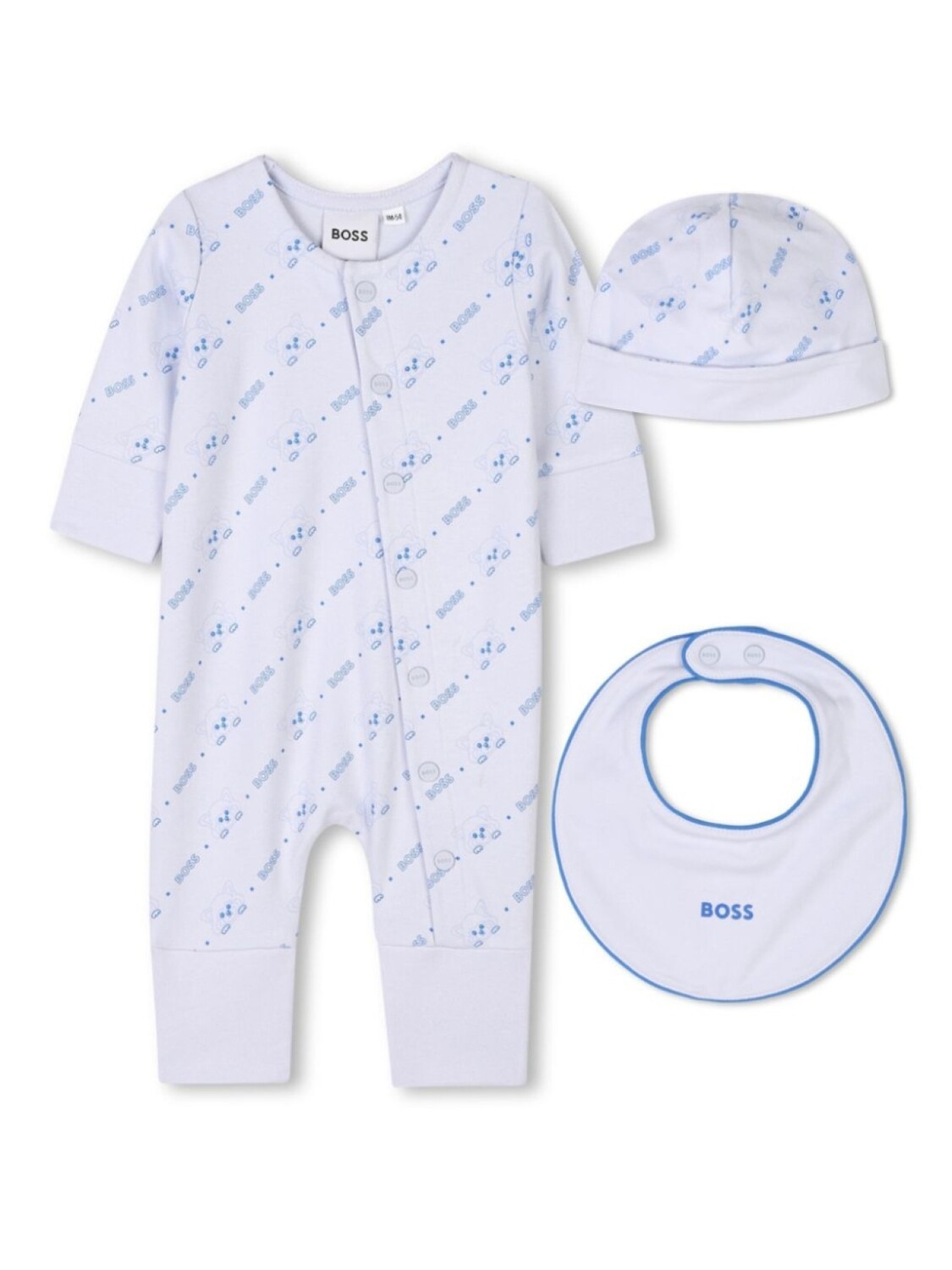 

BOSS Kidswear пижама с логотипом, белый