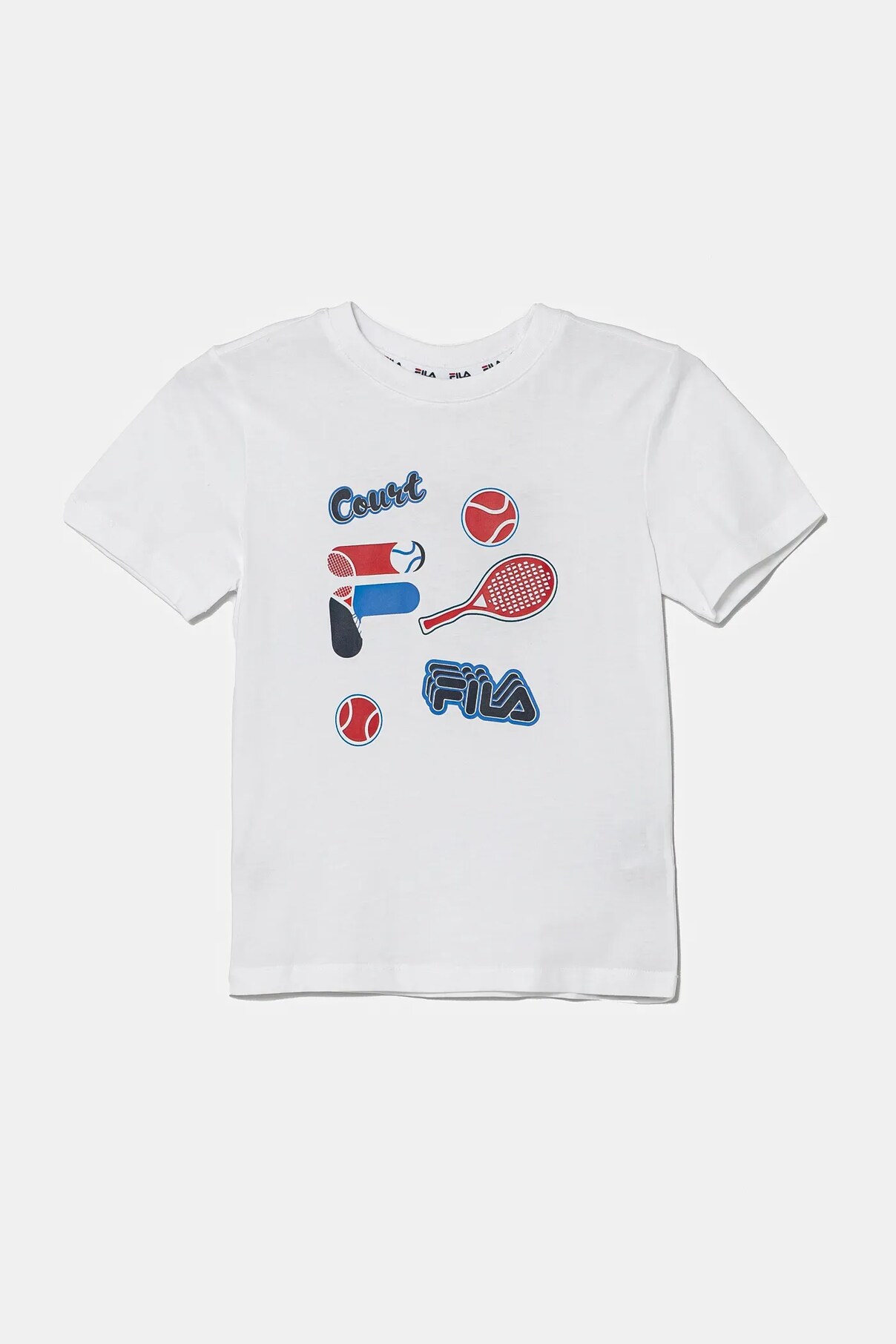 

Детская хлопковая футболка LOPAR Fila, белый