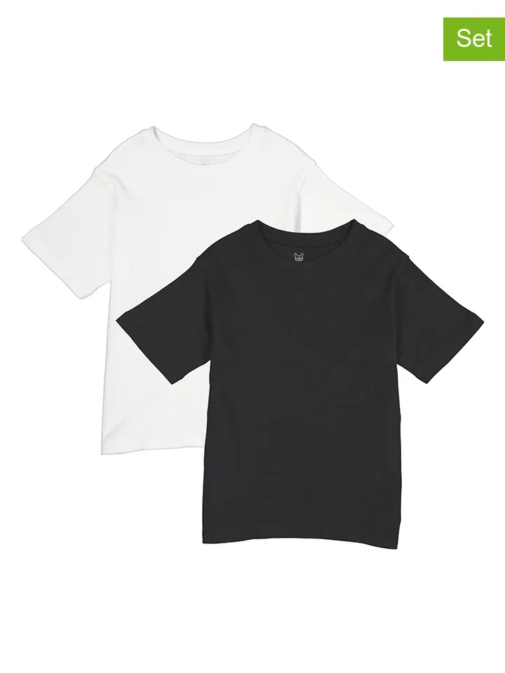 Футболки набор 2 шт., JACK & JONES Junior, белый/черный