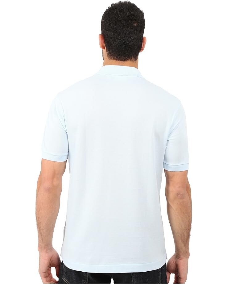 Поло Lacoste L1212 Classic Pique Shirt, цвет Rill Light Blue — фото 3