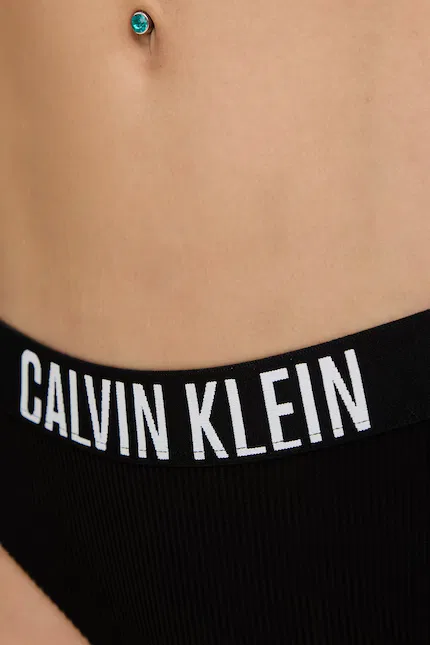 Купальник раздельный трусы с высокой талией Calvin Klein, черный — фото 4