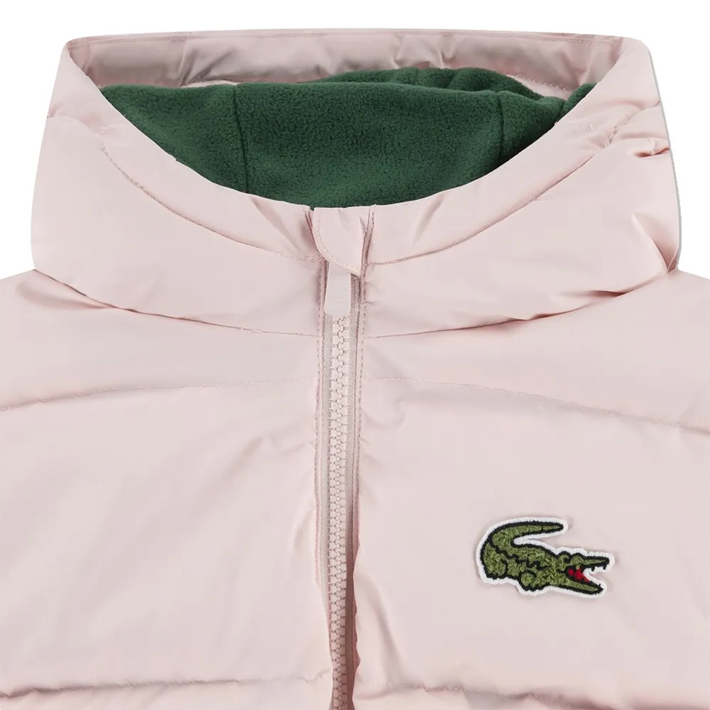 Детская пуховая куртка Lacoste Core Lacoste kids, розовый — фото 3