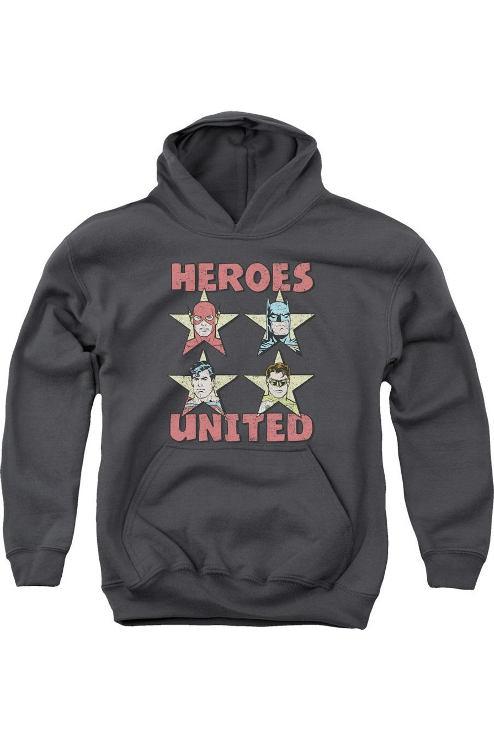 

Молодежная толстовка с капюшоном Justice League of America United Stars Gildan, Charcoal