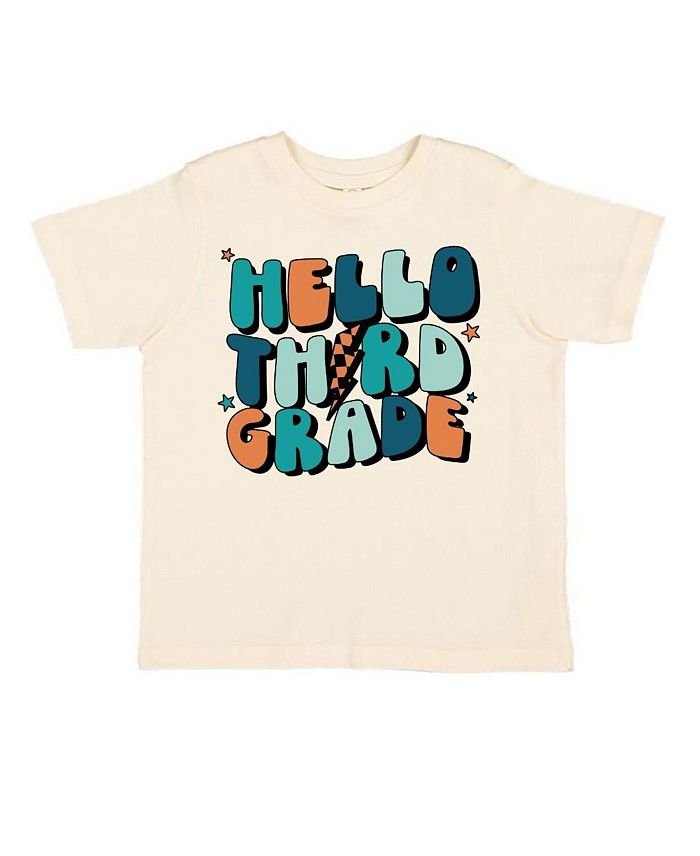 

Футболка с коротким рукавом для мальчиков "Hello Third Grade" - для малышей и детей постарше Sweet Wink, коричневый/бежевый