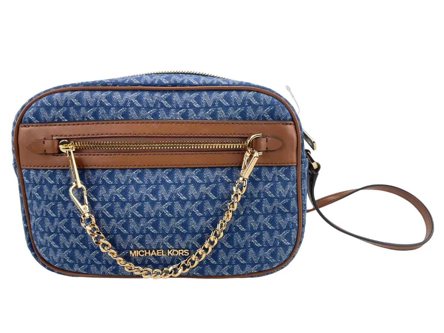

Сумка-кошелек через плечо Jet Set East West Denim Signature Zip Chain Michael Kors