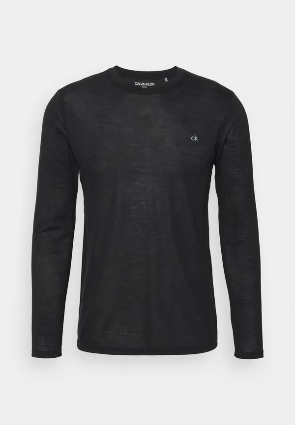Набор из 3 футболок с длинными рукавами разных расцветок Calvin Klein Golf, Black/White/Charcoal — фото 2