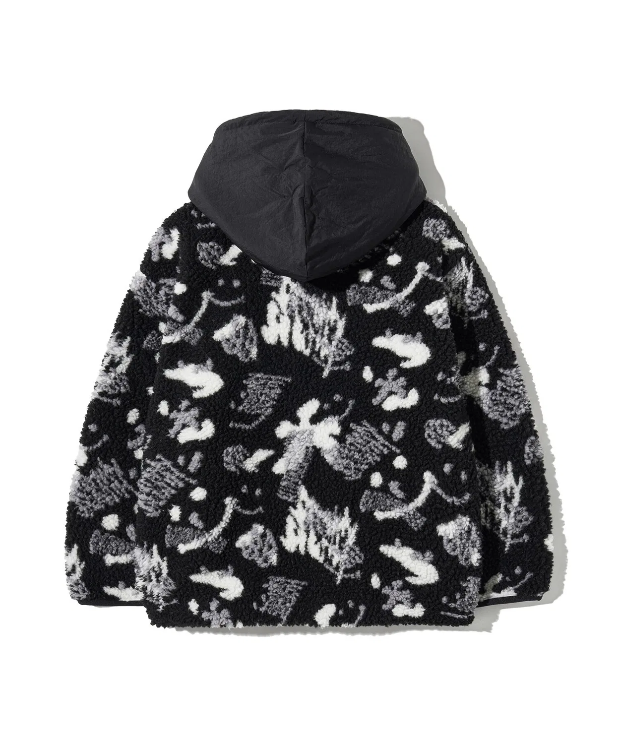 Детская флисовая куртка на молнии с улыбкой, чёрная, от Brownbreath Kids — фото 3