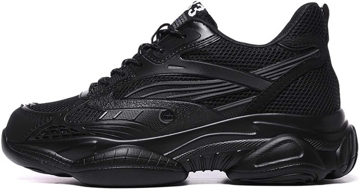 

Высокие мужские кроссовки для моды, стильная повседневная спортивная обувь, удобные папины кроссовки Generic, черный