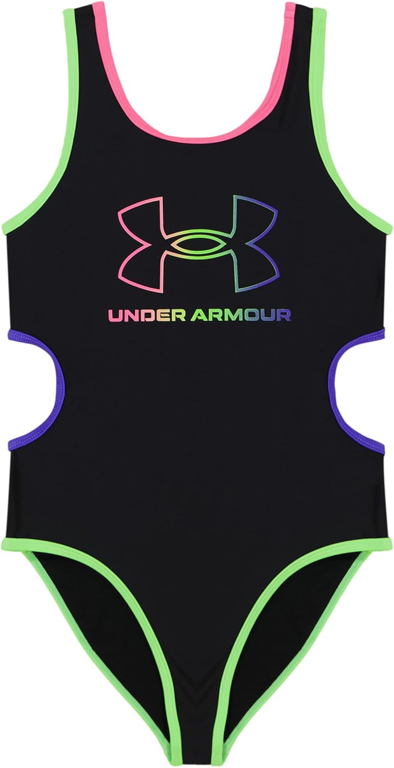 

Under Armour Girls Girls' One Piece Swimsuit, Black