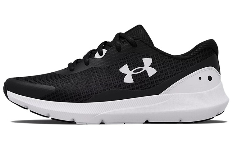 

Кроссовки для бега Surge 3 женские с низким верхом, черные/белые Under Armour
