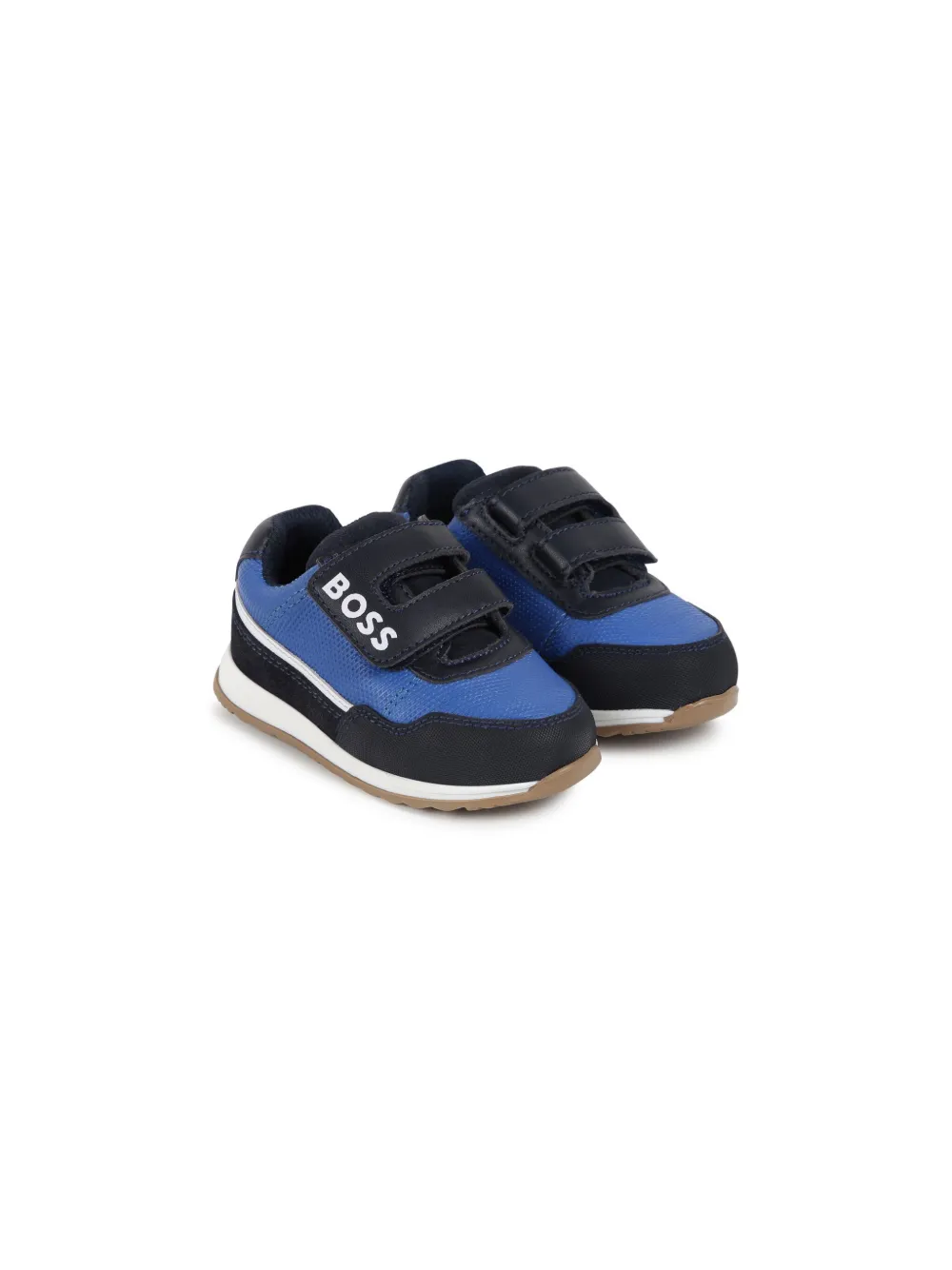 

Массивные кроссовки в стиле колор-блок BOSS Kidswear, синий