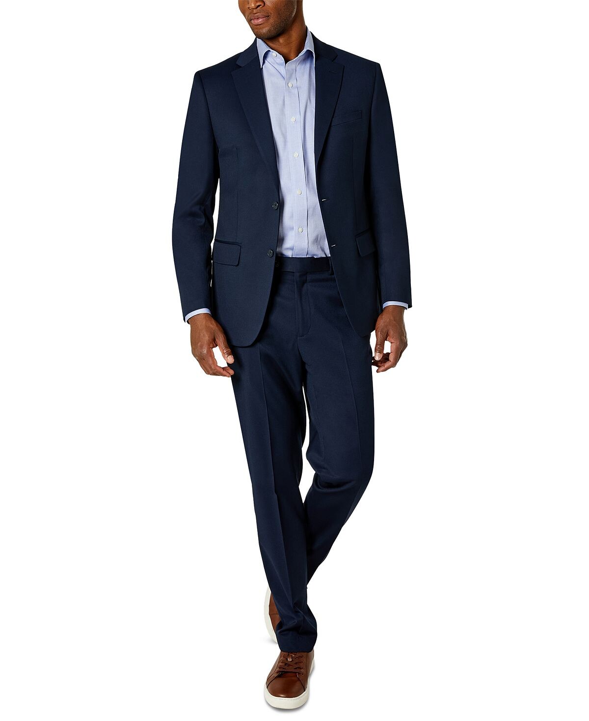 

Мужские однотонные облегающие костюмы Flex Van Heusen