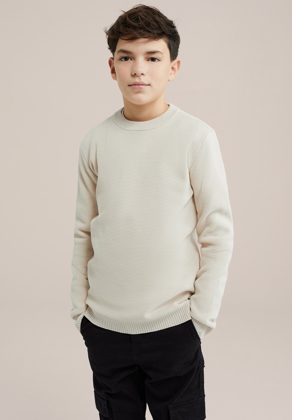

Свитер MET RIBSTRUCTUUR WE Fashion, бежевый