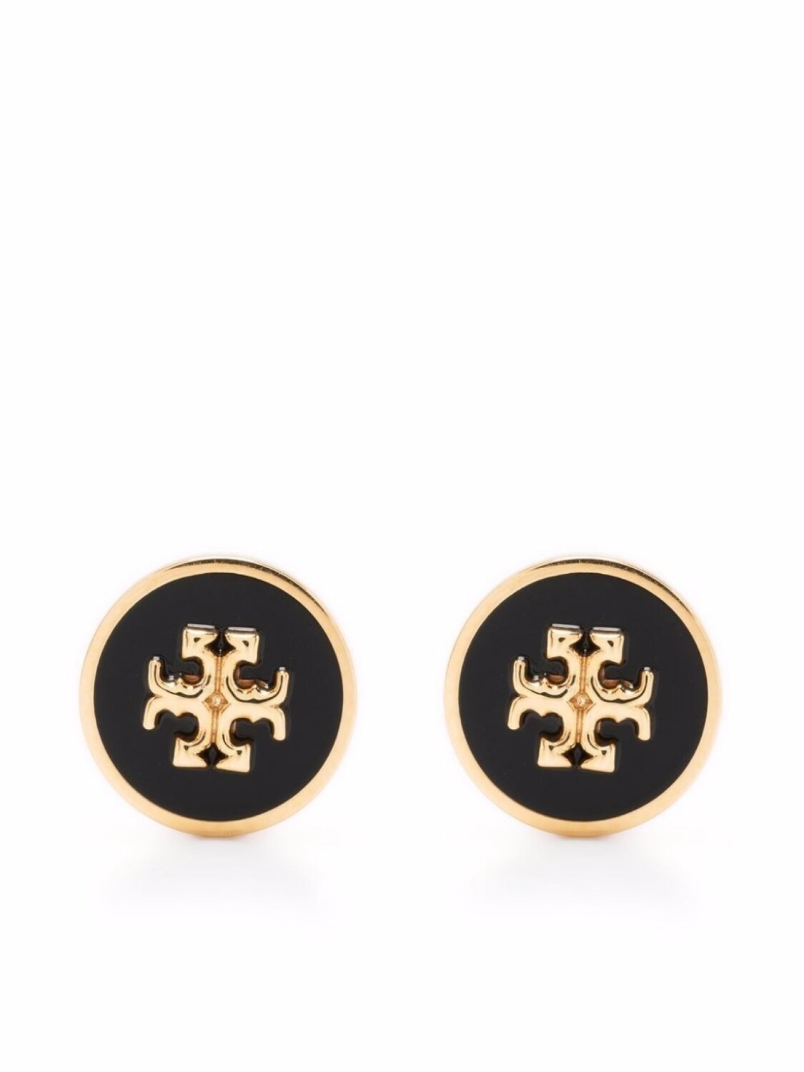 

Серьги-гвоздики с логотипом Tory Burch, черный