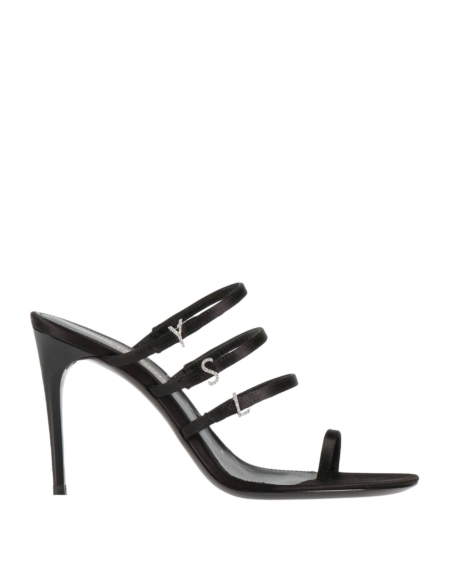 Босоножки Saint Laurent, черный