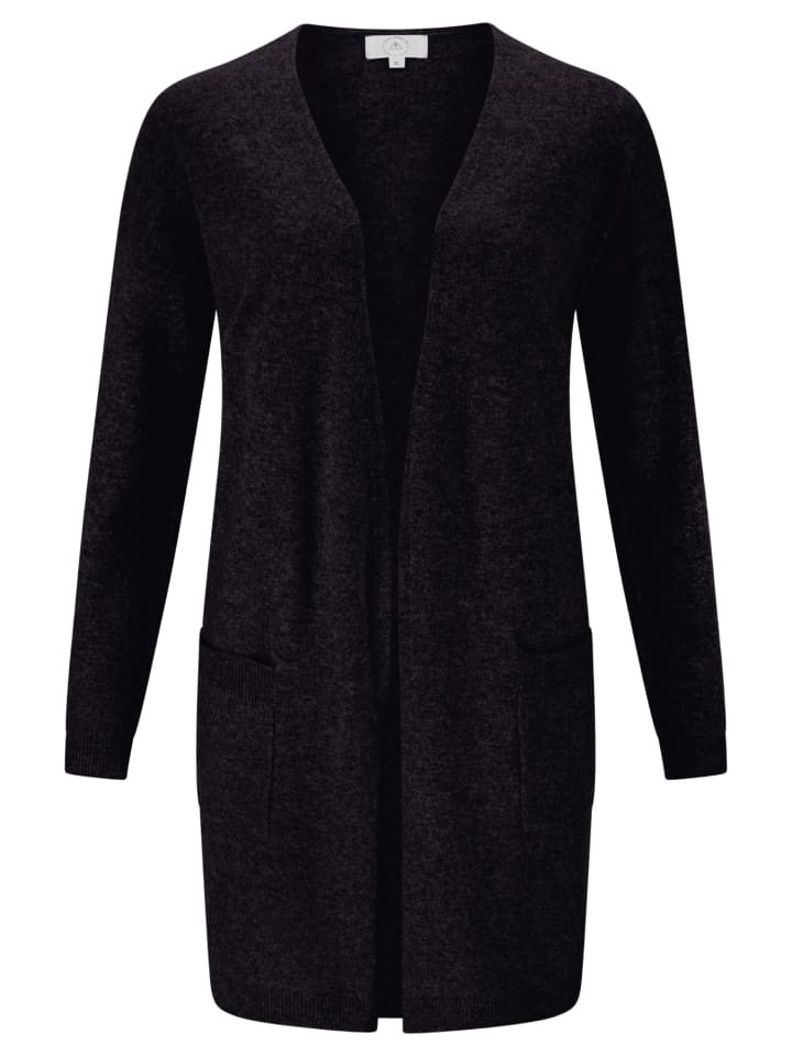 

Длинный кардиган темно-антрацитового цвета CASH-MERE.CH