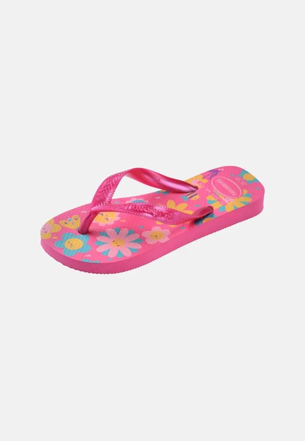 Сандалии flores с т-образным ремешком Havaianas, Pink Flux/Pink Gum — фото 2