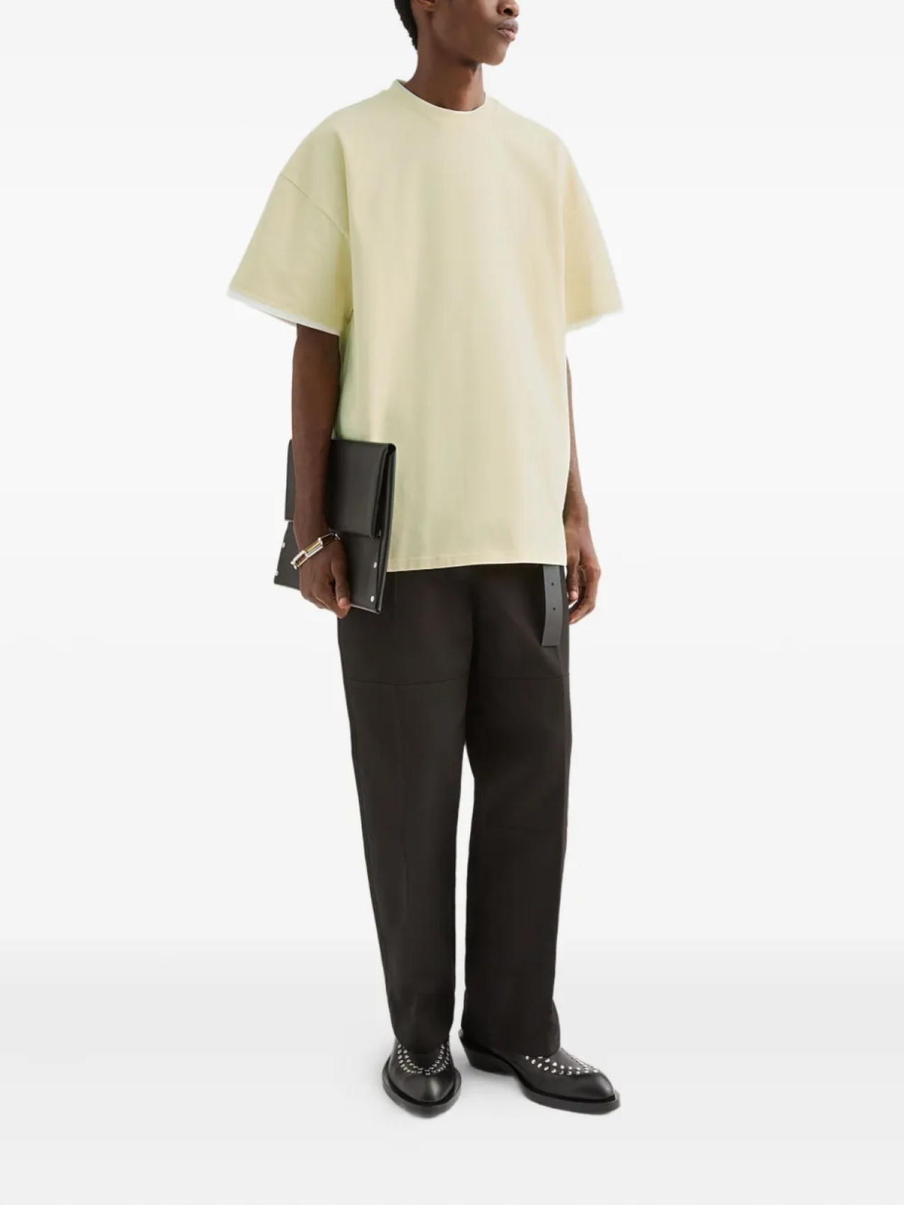Jil Sander футболка с круглым вырезом, нейтральный — фото 2