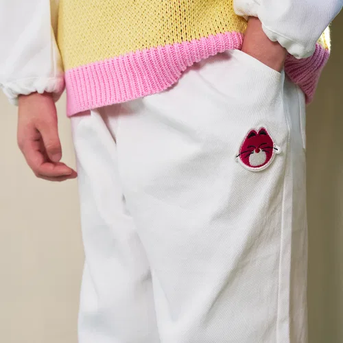 Детские брюки MINIDOU Smilecat Stretch Cotton Pants — фото 3