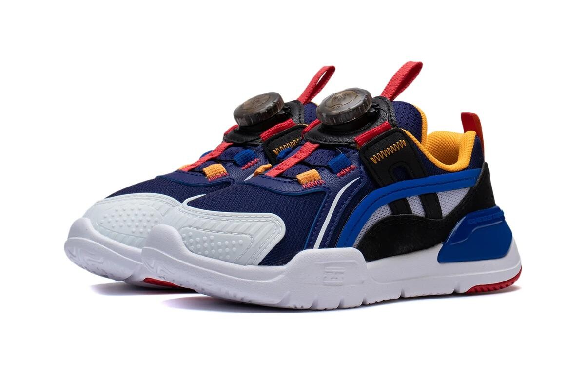Кроссовки LINING YOUNG Kids Lifestyle Shoes PS Low-top University Blue/White/Black — фото 3