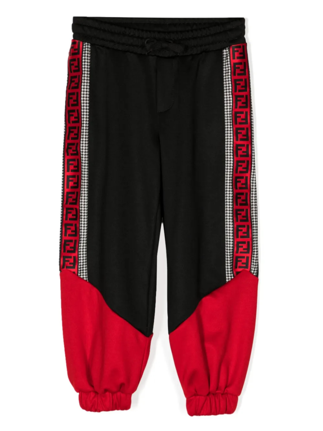 

Спортивные брюки с логотипом FF Fendi Kids, черный