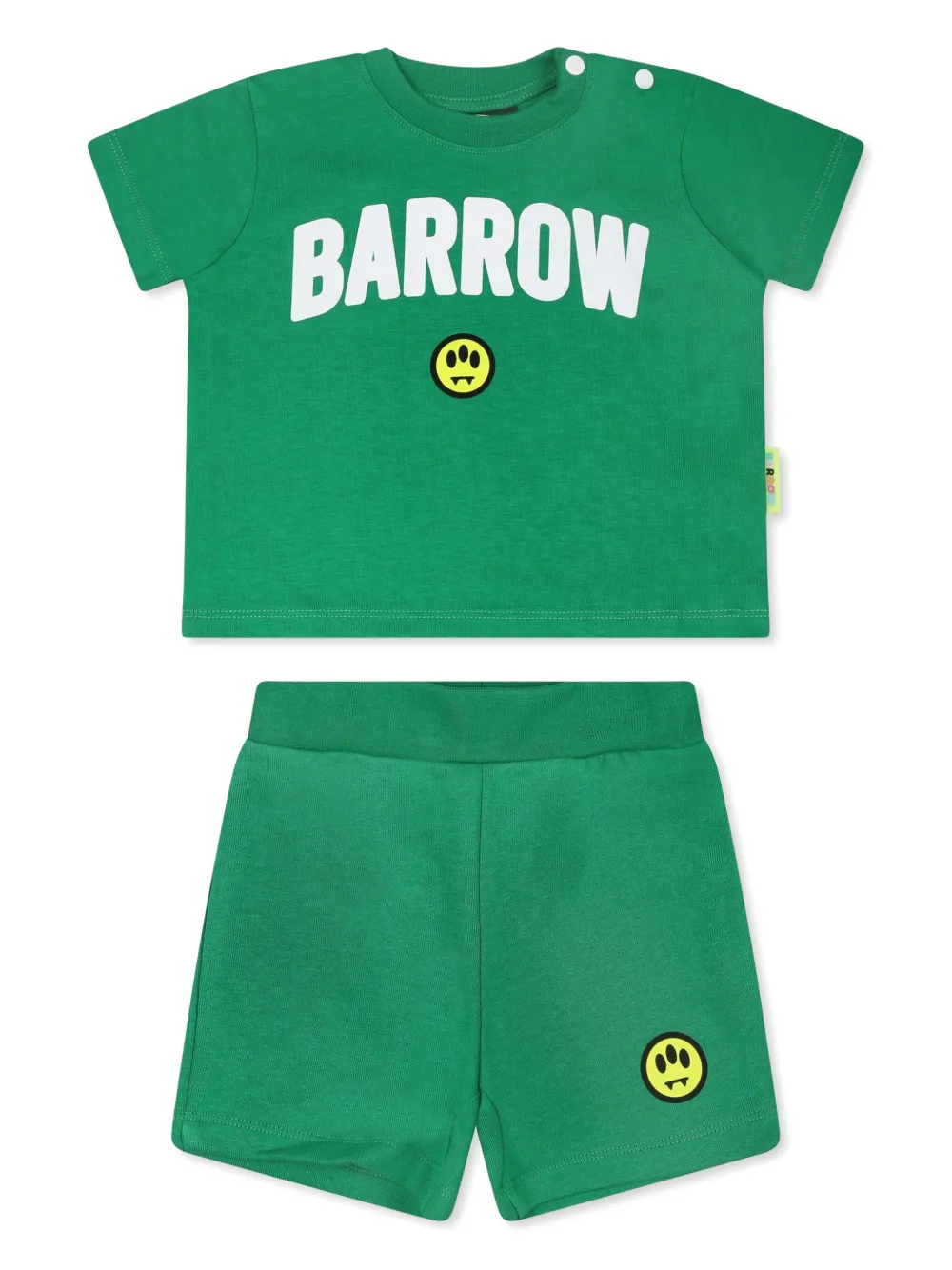 

Комплект из футболки и шортов с логотипом Barrow kids, зеленый