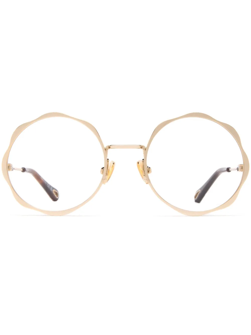 

Очки в круглой оправе Chloé Eyewear, золотой