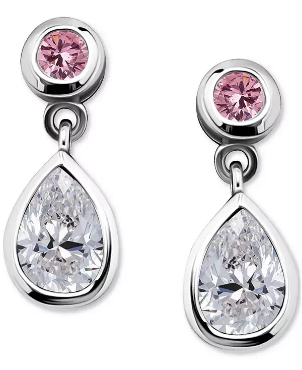 

Серьги-Подвески с кубическим цирконием из стерлингового серебра (также из 18-каратного золота поверх стерлингового серебра), эксклюзивно в Macy's Giani Bernini, silver