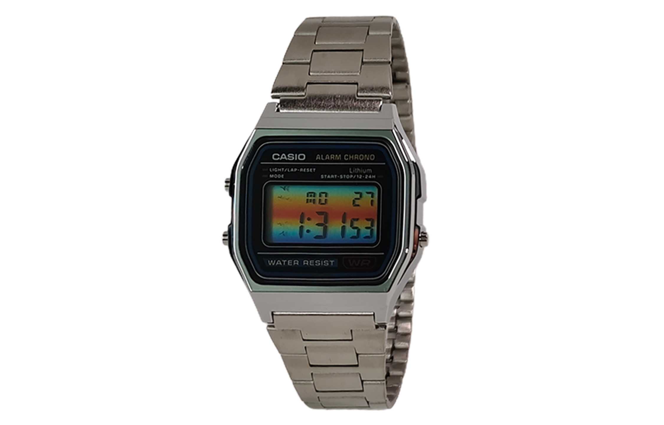 

CASIO Часы Retrofit Series Quartz Movement Stainless Steel Strap Watch Unisex Black Dial