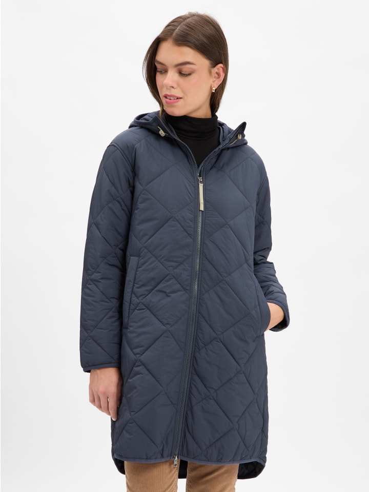 

стеганое пальто темно-синего цвета Camel Active