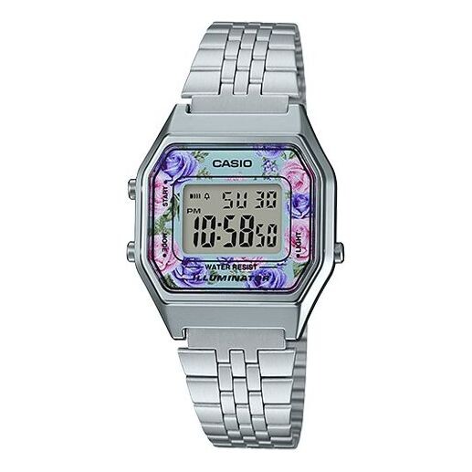 

Часы CASIO Waterproof Unisex Silver Digital, цвет silver