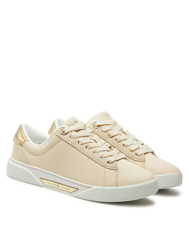 Кроссовки Chic Court Sneaker FW0FW08382 Tommy Hilfiger, бежевый — фото 2