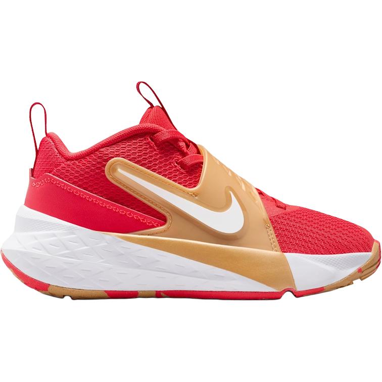 Nike Детские баскетбольные кроссовки Team Hustle D 12 Low top, красно-белые — фото 3
