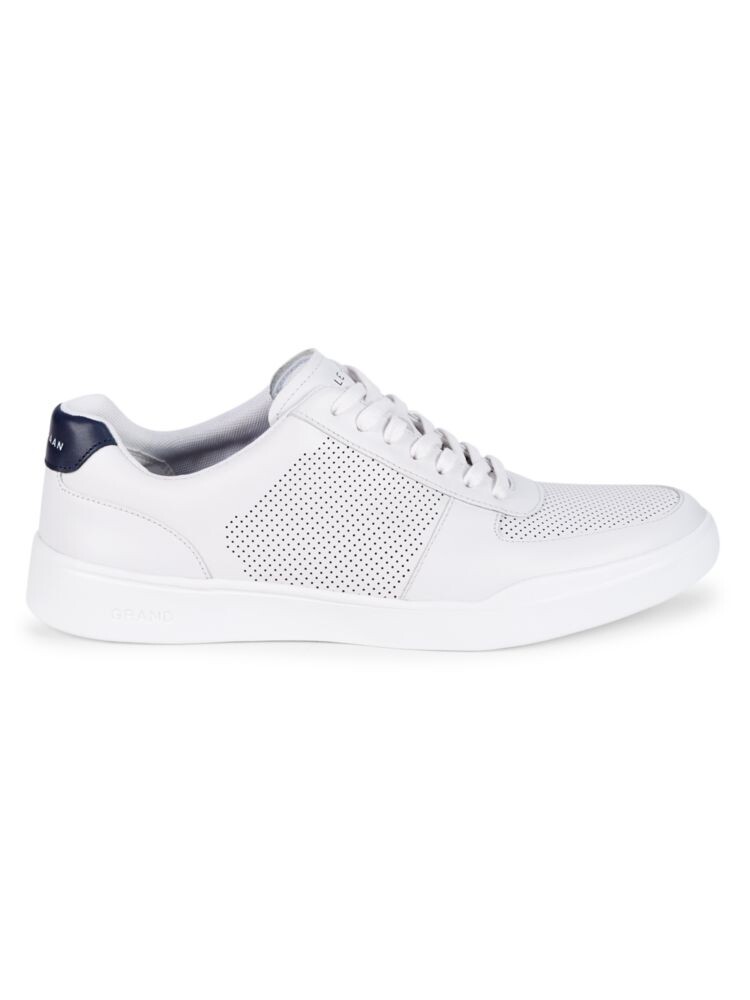 

Мужские современные кожаные кроссовки с перфорацией Cole Haan, цвет Optic White