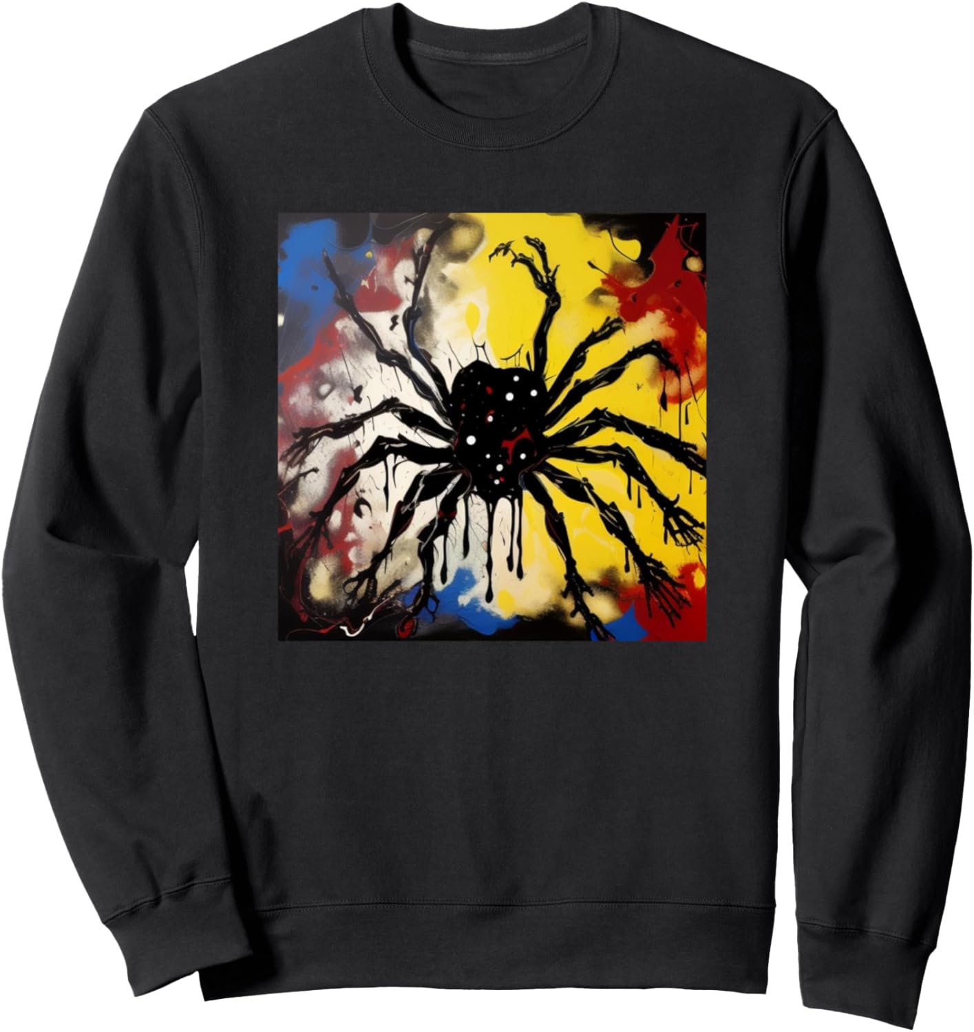 

Красочный силуэт паука, толстовка для любителей пауков Spider Art | Merch Men Women Kids Boys Girls Gift, черный