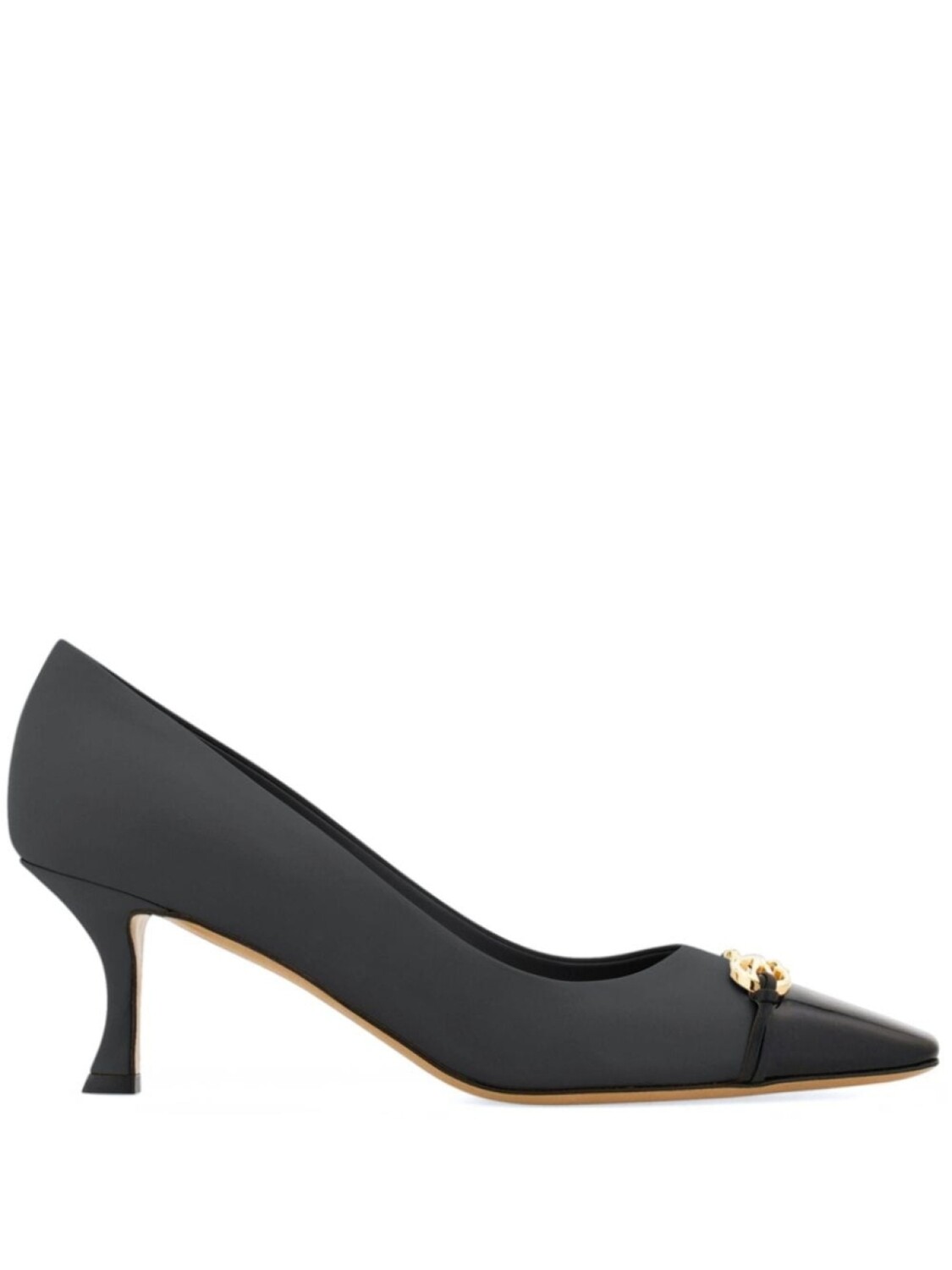 

Ferragamo 60-миллиметровые туфли с пластиной Ганчини, черный