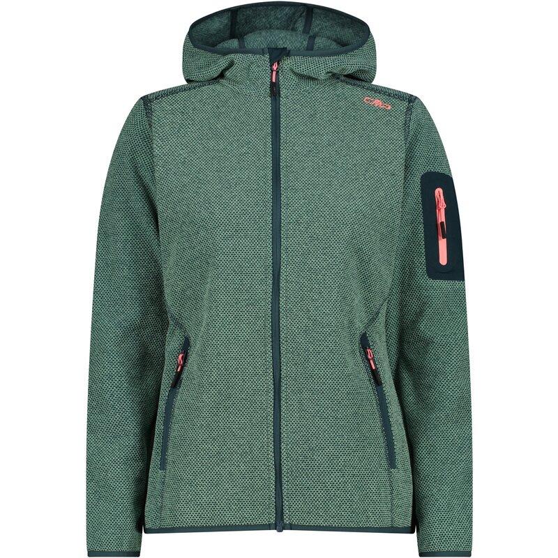 

Нижняя куртка с капюшоном, флисовая кофта, трикотажная Cmp, зеленый